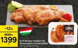 Tesco Grill Master mediterrán fűszerezésű csirkemellfilé 450 g ajánlat