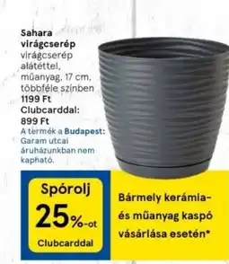 Tesco Sahara virágcserép ajánlat