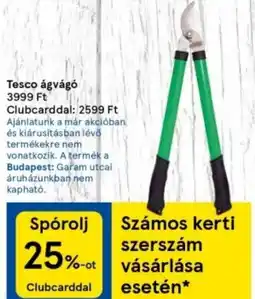 Tesco ágvágó 3999 Ft