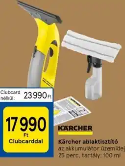 Tesco Kärcher ablaktisztító ajánlat