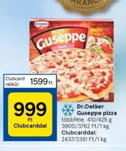 Tesco Dr Oetker Guseppe pizza 410g ajánlat
