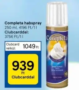 Tesco Completa habspray 250 ml ajánlat