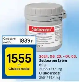 Tesco Sudocrem krém 60g ajánlat