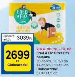 Tesco Fred & Flo Ultra Dry pelenka ajánlat