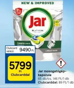Tesco Jar mosogatógép- kapszula ajánlat