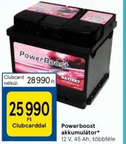 Tesco Powerboost akkumulátor ajánlat