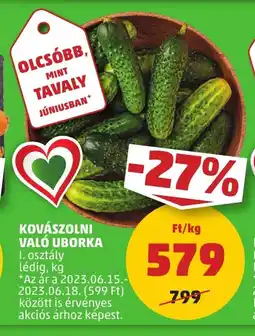 PENNY KOVÁSZOLNI VALÓ UBORKA ajánlat