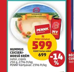 PENNY HUMMUS csicseriborsó krém 250g ajánlat