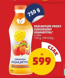 REALNATURE PROXY ZSÍRSZEGÉNY JOGHURTITAL 750g