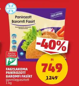 PENNY FAGYLAKOMA PANÍROZOTT BAROMFI FASÍRT 1kg ajánlat