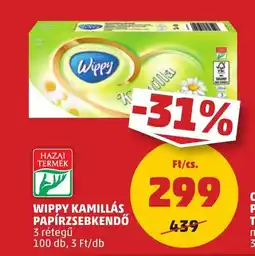 PENNY WIPPY KAMILLÁS PAPÍRZSEBKENDŐ 100db ajánlat
