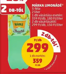 PENNY MÁRKA LIMONÁDÉ 2l ajánlat
