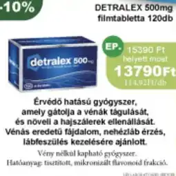 PatikaPlus DETRALEX 500mg filmtabletta ajánlat