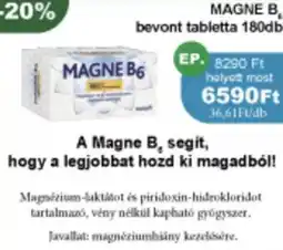 PatikaPlus MAGNE B6 bevont tabletta ajánlat