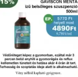 GAVISCON MENTA izű belsőleges szuszpenzió 500ml