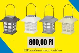 Tedi LED napelemes lámpa, 4 színben ajánlat