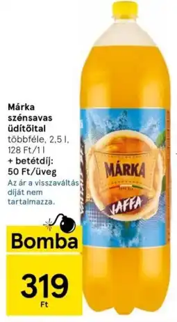 Tesco Márka szénsavas üdítőital 2,5l ajánlat