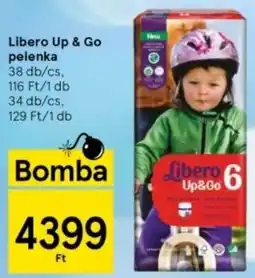 Tesco Libero Up & Go pelenka 38 db/cs / 34 db/cs ajánlat