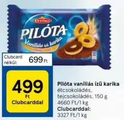 Tesco Pilóta vaníliás ízű karika 150g ajánlat