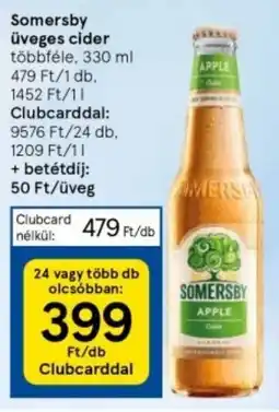 Tesco Somersby Üveges cider többféle, 330 ml ajánlat