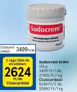 Tesco Sudocrem krém 125 g ajánlat
