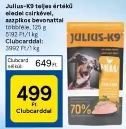 Julius-K9 teljes értékű eledel csirkével, aszpikos bevonattal többféle, 125 g