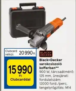 Tesco Black+Decker sarokcsiszoló kofferban 900w ajánlat