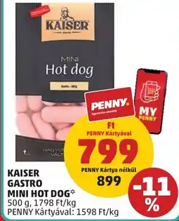 PENNY KAISER GASTRO MINI Hot dog 500g ajánlat