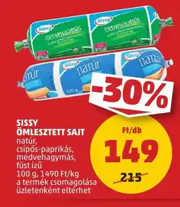 PENNY SISSY ÖMLESZTETT SAJT 100g ajánlat