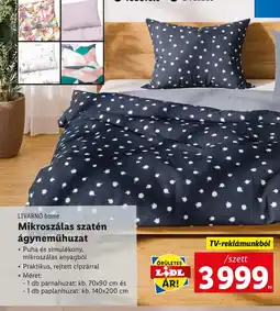 Mikroszálas szatén ágyneműhuzat