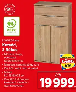 Komód, 2 fiókos