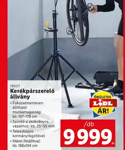 Lidl Kerékpárszerelő állvány ajánlat