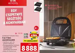 Lidl 3 az 1-ben szendvicssütő ajánlat