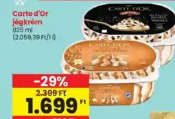 Spar Carte d'Or jégkrém 825ml ajánlat