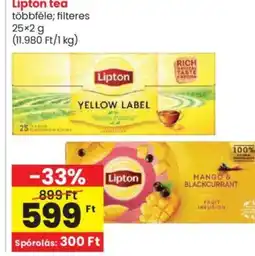 Spar Lipton tea 25x2g ajánlat
