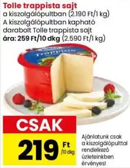 Spar Market Tolle trappista sajt ajánlat