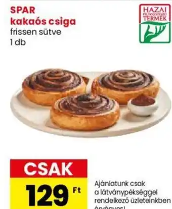 Spar Market SPAR kakaós csiga ajánlat