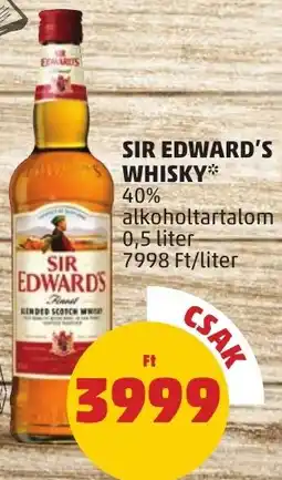 PENNY SIR EDWARD'S WHISKY 0,5 liter ajánlat