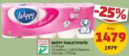 PENNY WIPPY TOALETTPAPÍR 4 rétegű 10 tekercs 160 lap ajánlat