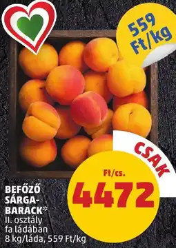 PENNY BEFŐZŐ SÁRGABARACK 8kg ajánlat