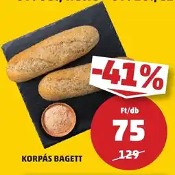 PENNY KORPÁS BAGETT ajánlat