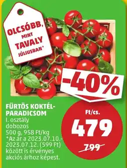 PENNY FÜRTÖS KOKTÉL PARADICSOM 500g ajánlat