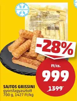 PENNY SAJTOS GRISSINI gyorsfagyasztott 700 g ajánlat