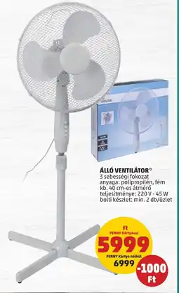 ÁLLÓ VENTILÁTOR 45 W