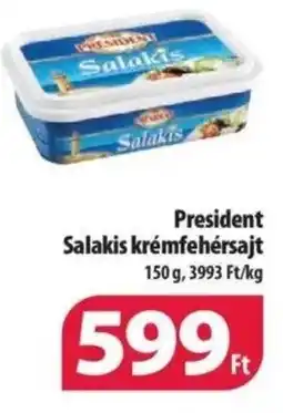 Coop President Salakis krémfehérsajt 150g ajánlat