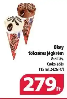 Coop Okey tölcséres jégkrém 115ml ajánlat