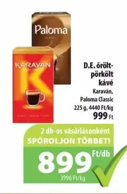 Coop D.E. őrölt- pörkölt kávé 225g ajánlat