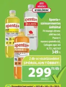 Coop Apenta+ szénsavmentes üdítőital 0,75l ajánlat