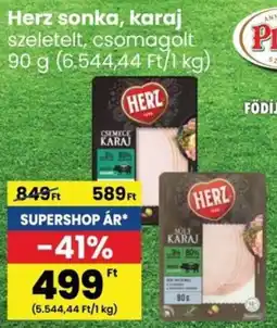 Interspar Herz sonka, karaj 90g ajánlat