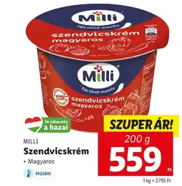 Lidl MILLI Szendvicskrém 200g ajánlat
